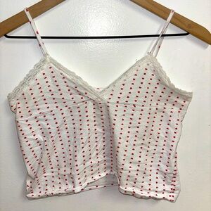 White Top with Red Hearts